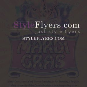 Mardi Gras PSD Flyer Template