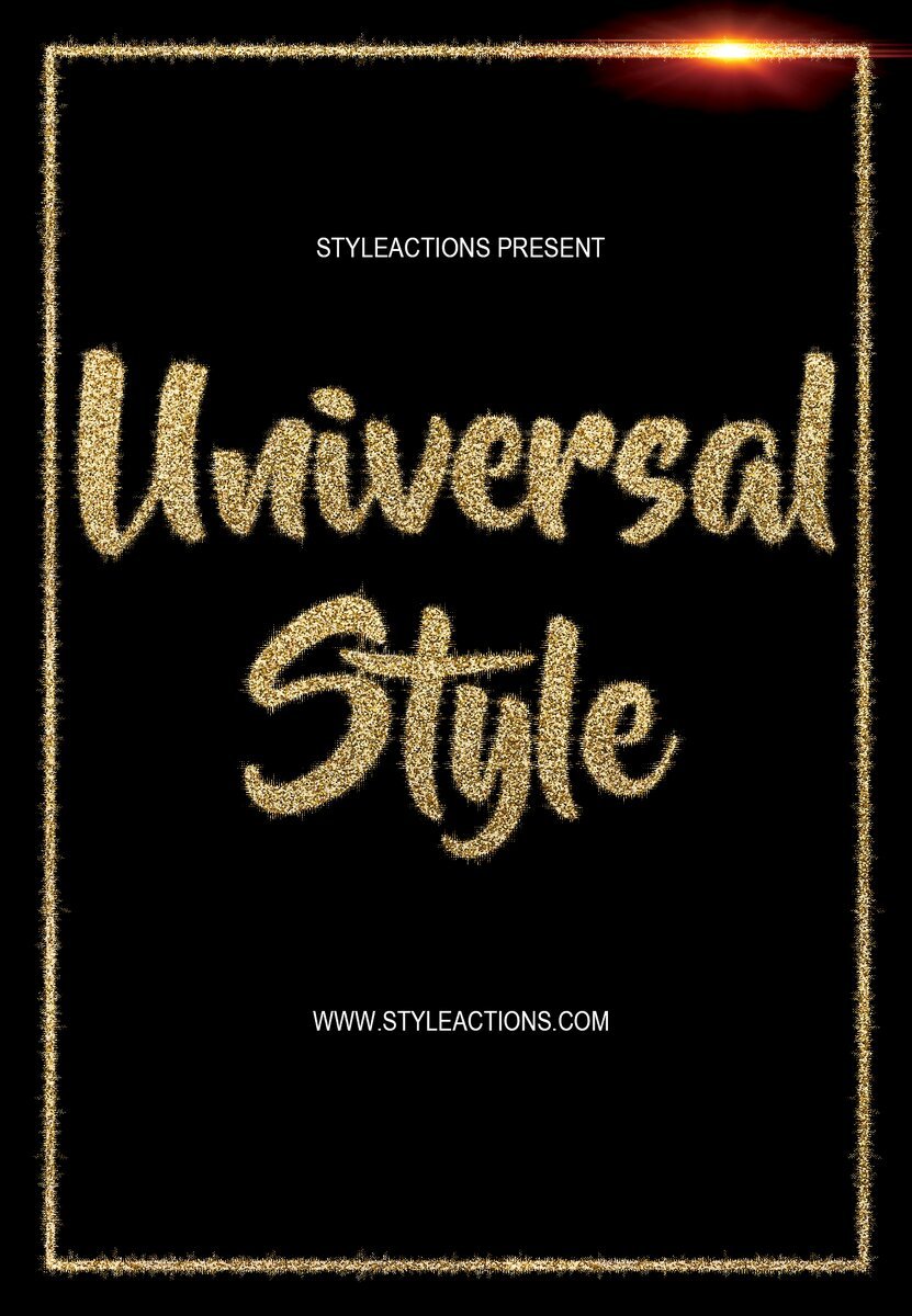 Universal Glitter Effect Photoshop Toolkit