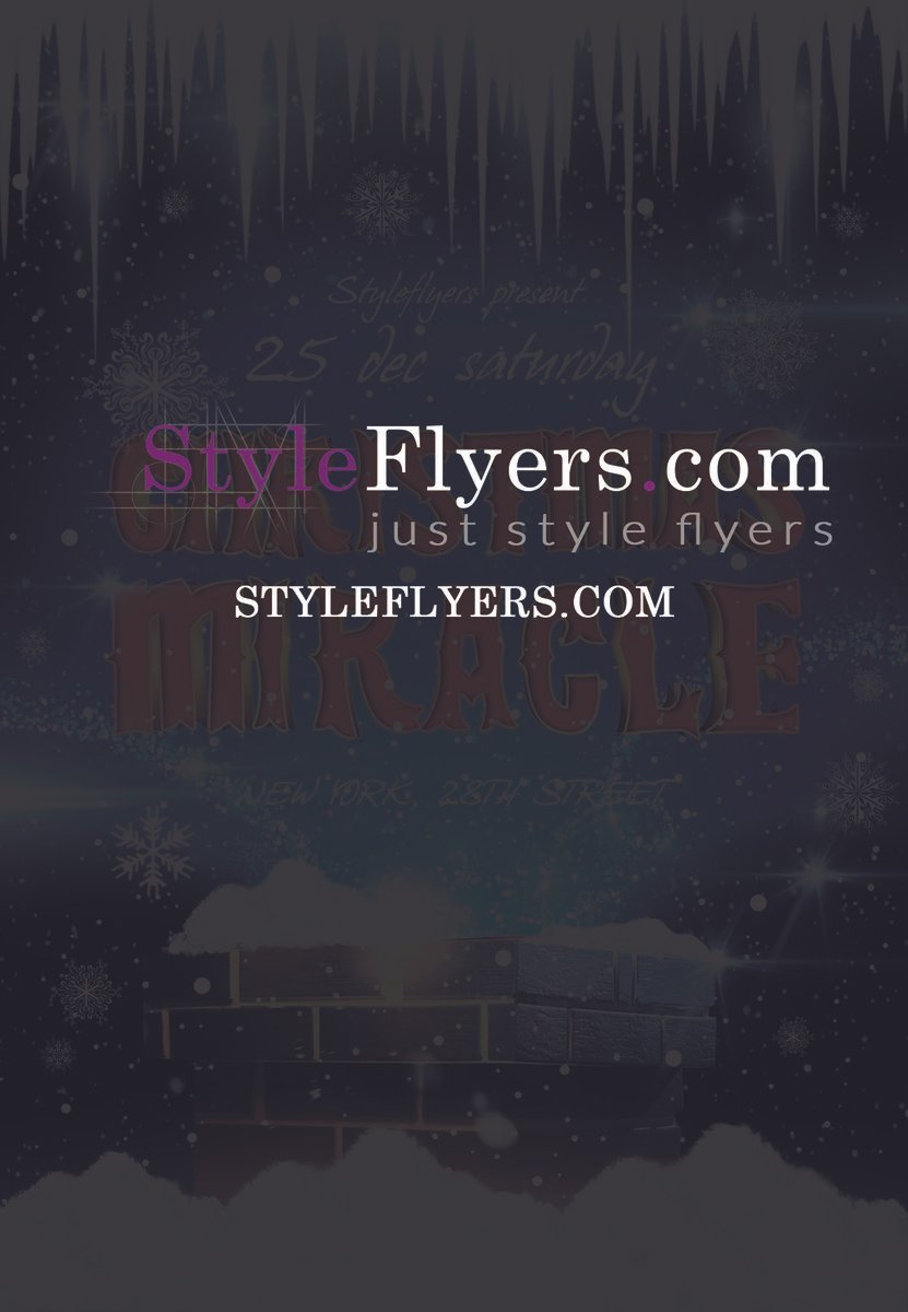Christmas miracle PSD Flyer Template