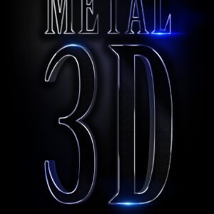 Metal 3D Text Effect Photoshop Action