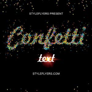 Confetti Text Style Photoshop Action
