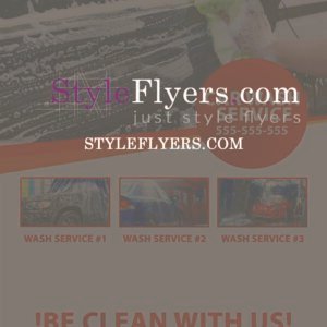 Car Wash FREE PSD Flyer Template