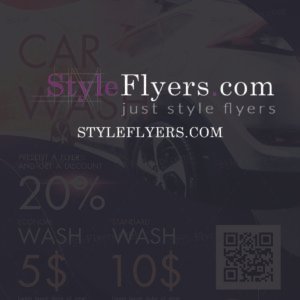 car wash PSD Flyer Template
