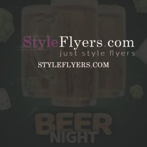 Beer Night PSD Flyer Template