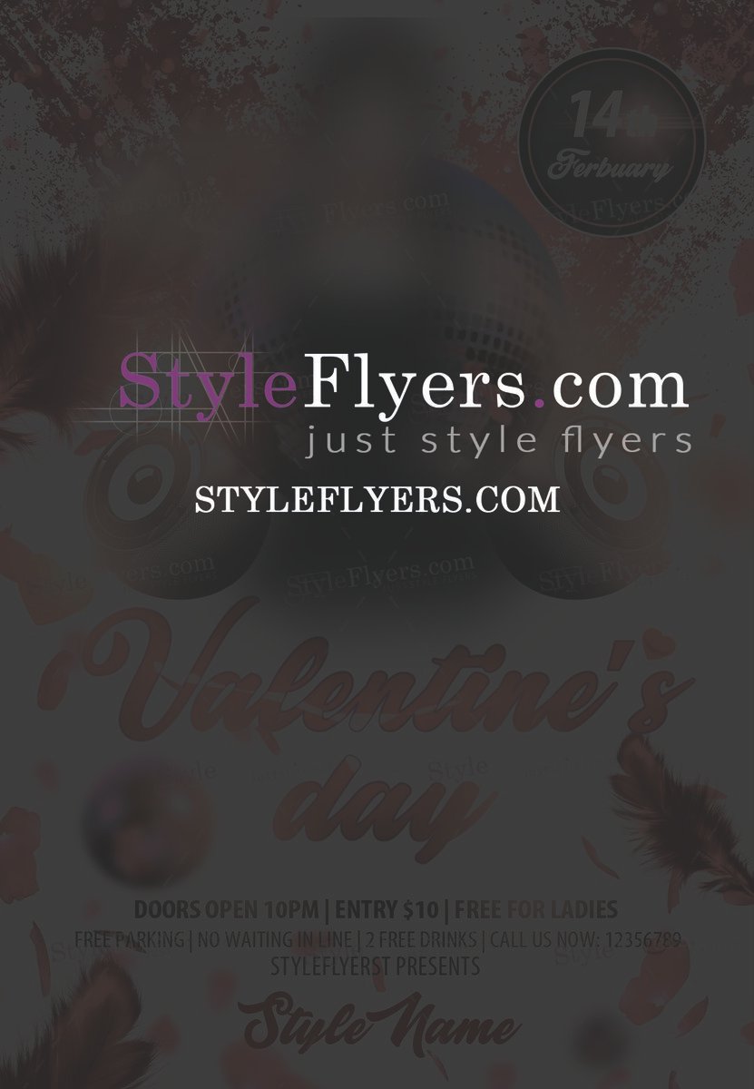 Valentines Day PSD Flyer Template