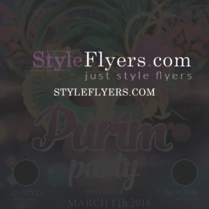 Purim PSD Flyer Template