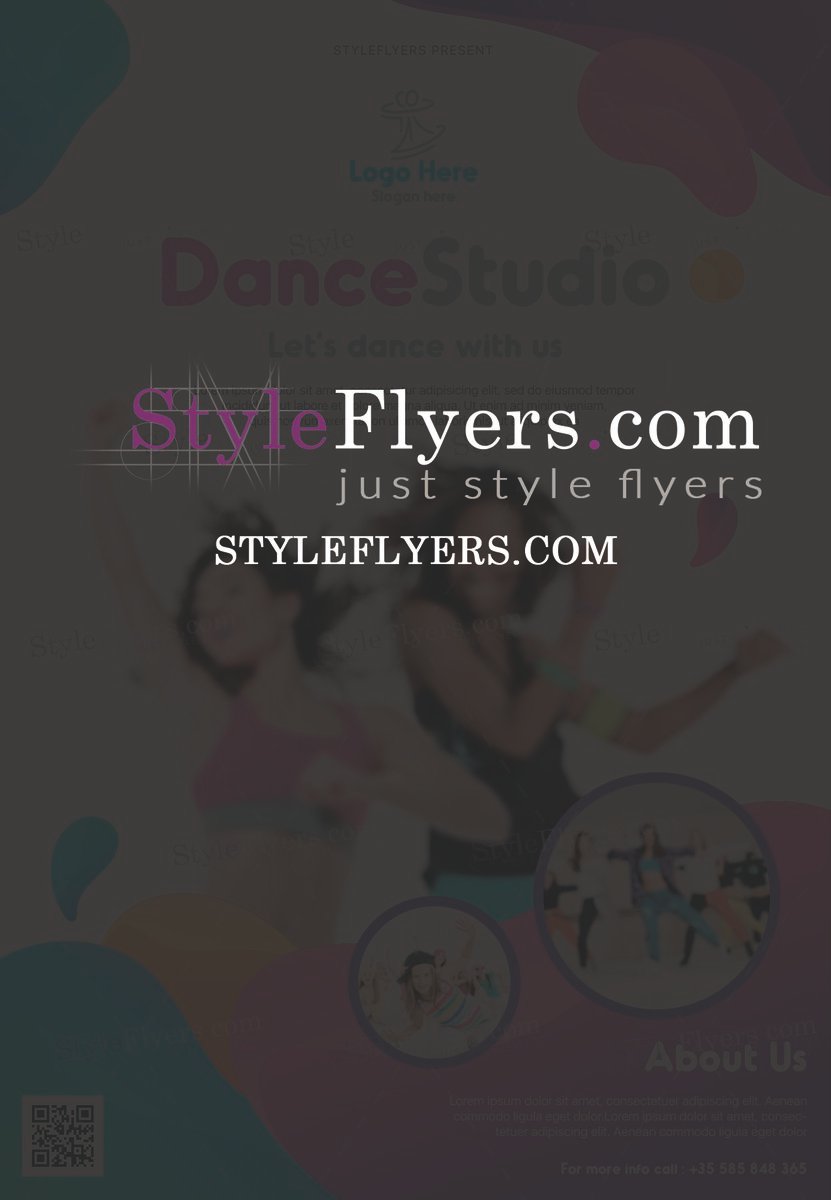 Dance Studio PSD Flyer Template