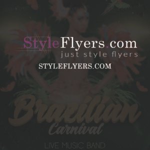Brazilian Carnival psd flyer