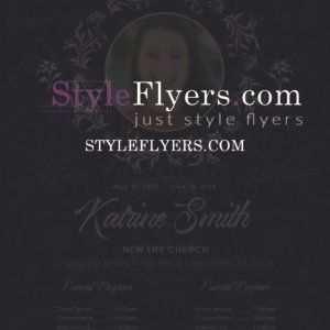Funeral PSD Flyer Template