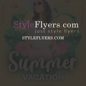 Summer Vacation PSD Flyer Template