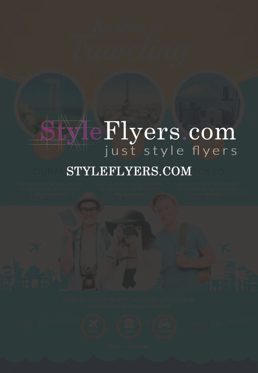 Travel psd flyer