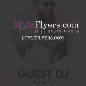 Guest Dj Party PSD Flyer Template