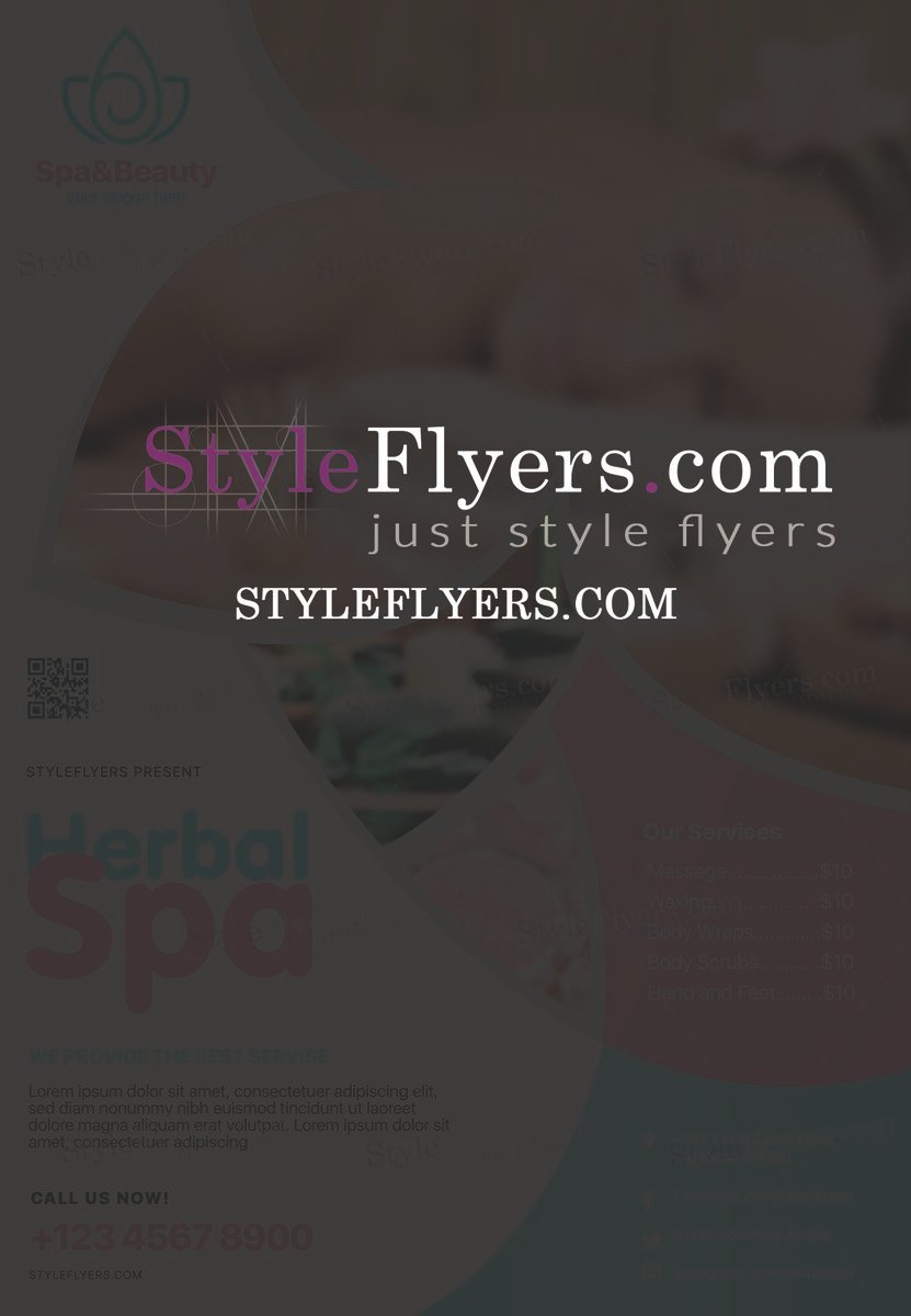 Spa PSD Flyer Template